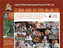 Tablet Screenshot of lionspride.org